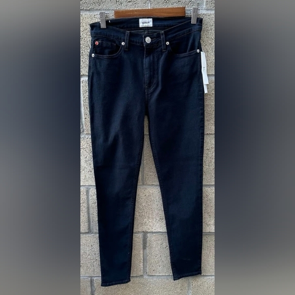 Hudson Shine Midrise Skinny Dark Denim Jeans Size 28 - Picture 1 of 5